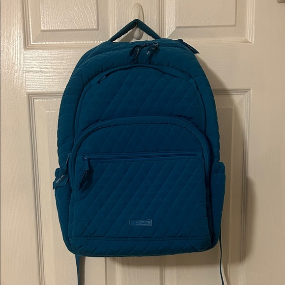 Vera Bradley Quilted Teal Backpack - Picture 1 of 6